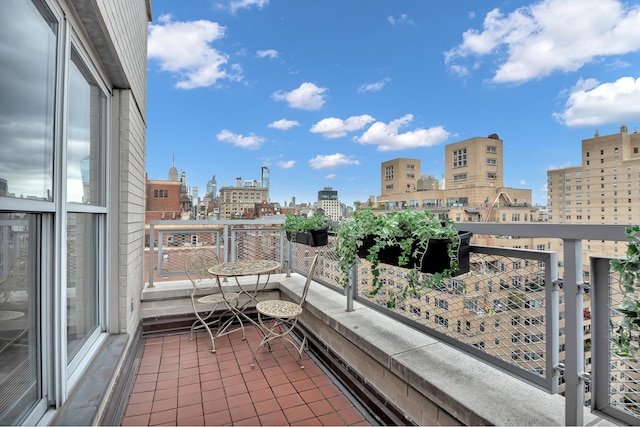 view of balcony