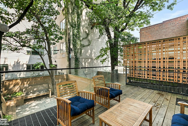 view of wooden terrace