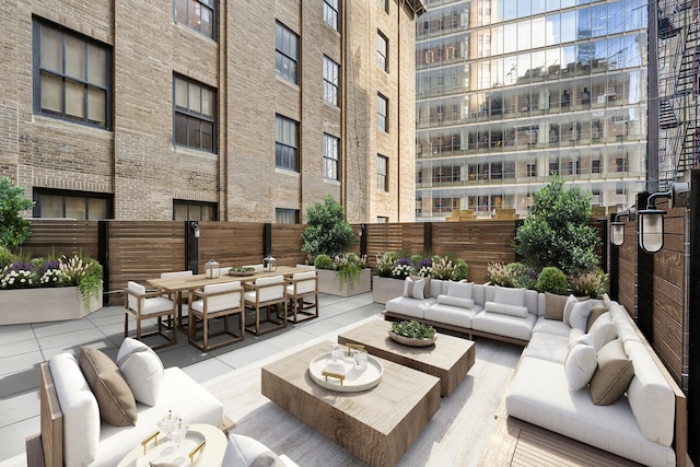 view of patio / terrace with outdoor lounge area