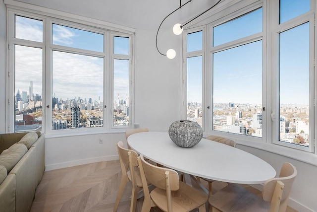 view of dining space