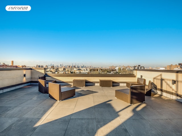 view of patio / terrace with an outdoor living space