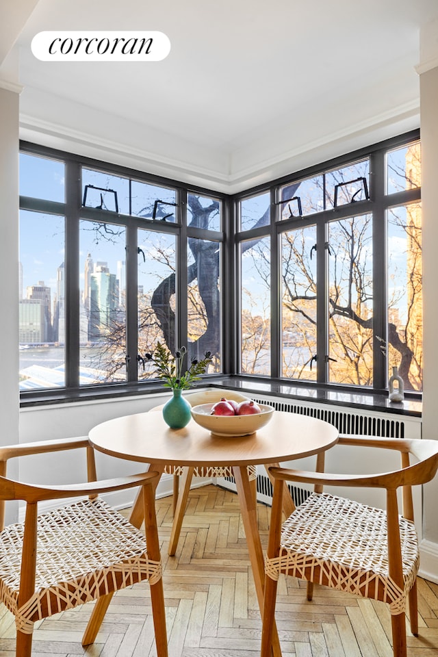 view of sunroom / solarium