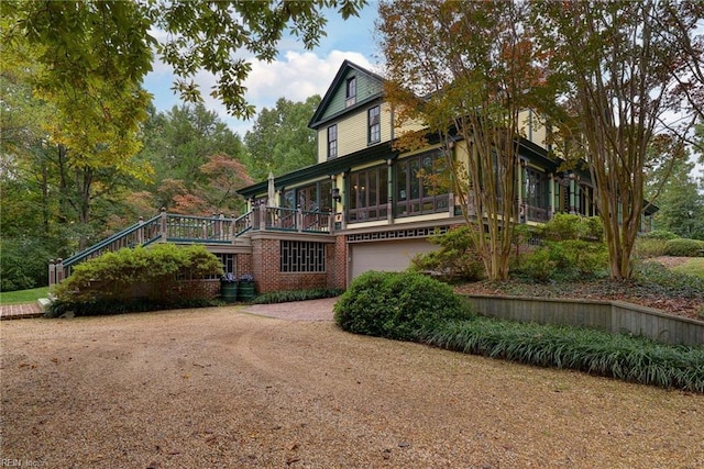 view of front of home featuring a garage