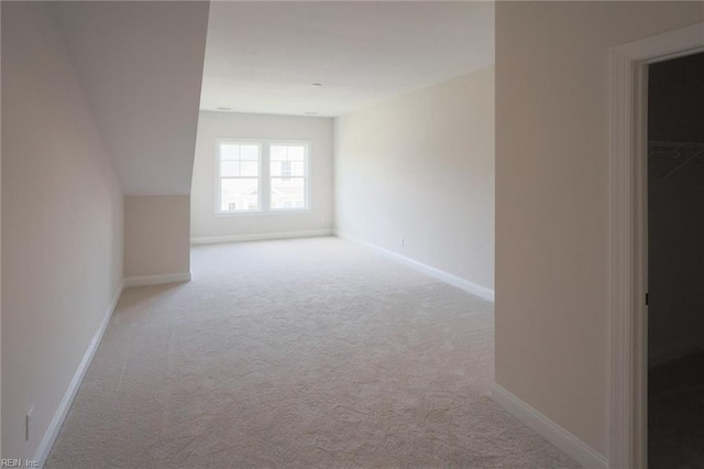 bonus room with carpet