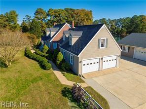364 Millers Ln, Susan, VA 23163 - view of front of property featuring an attached garage, a front lawn, and concrete driveway