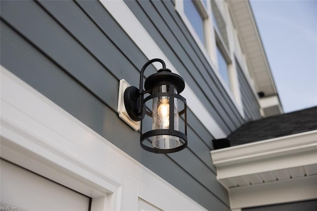 details featuring a notable chandelier