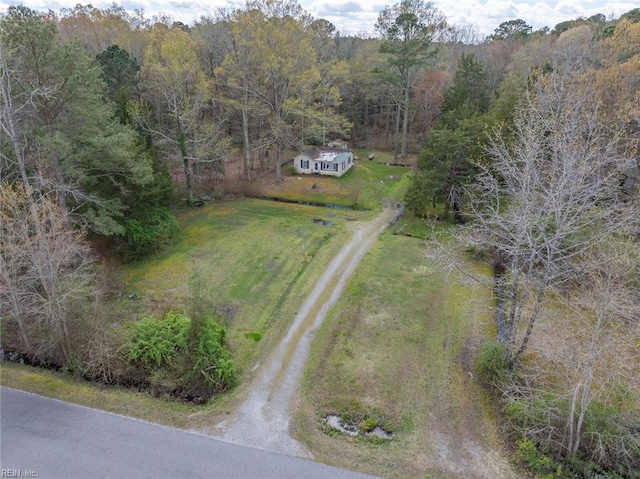 view of aerial view