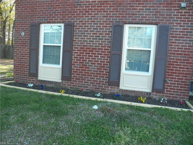 view of property exterior featuring a yard