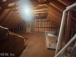 view of attic