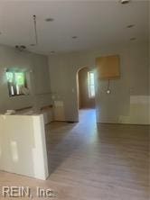 kitchen featuring light hardwood / wood-style flooring