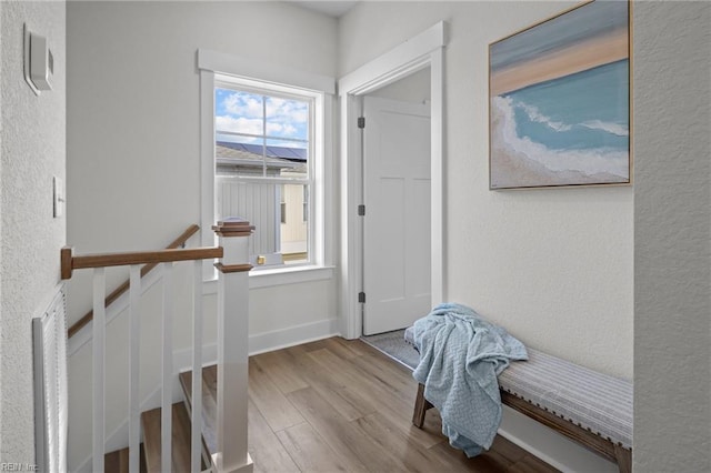 interior space featuring light hardwood / wood-style floors