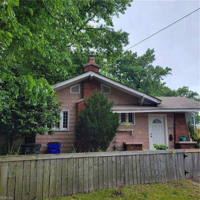 view of front of home