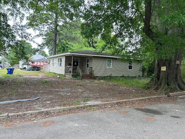 view of front of home