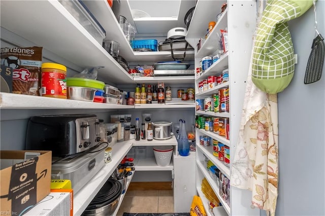 view of pantry