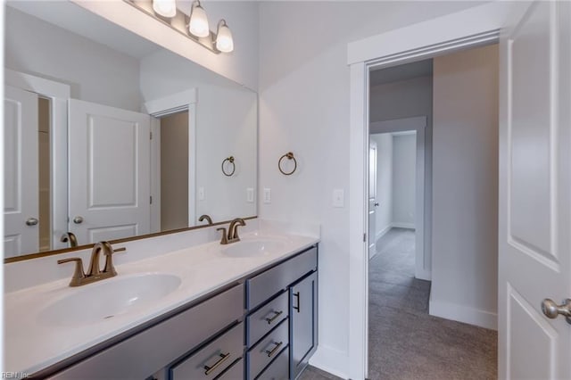 bathroom with vanity