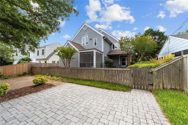 exterior space with a patio