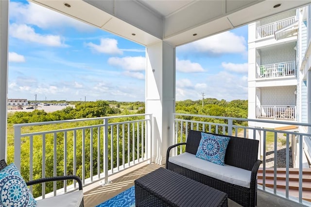 view of balcony