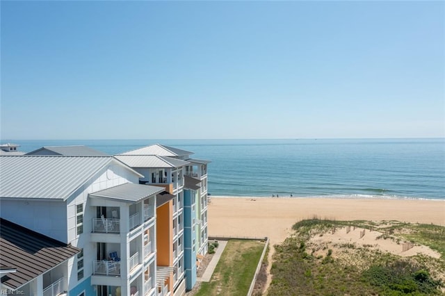 water view featuring a view of the beach