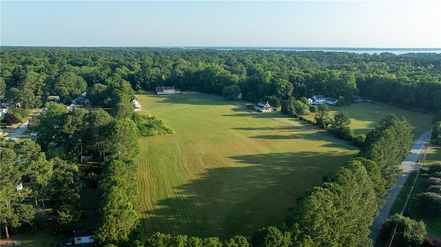 bird's eye view featuring a rural view