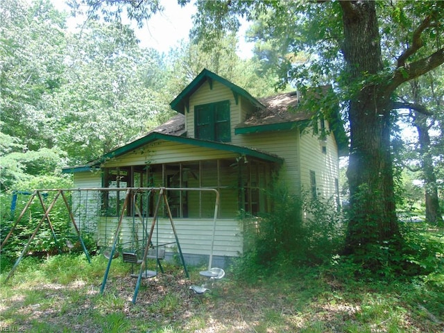 view of back of property