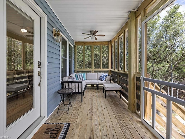 view of sunroom / solarium