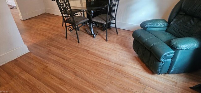 dining room featuring light hardwood / wood-style floors