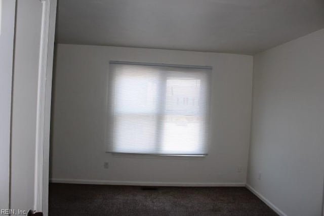 view of carpeted empty room