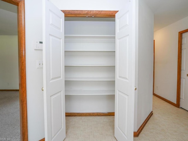 view of closet