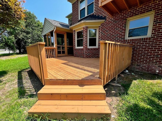 view of wooden terrace