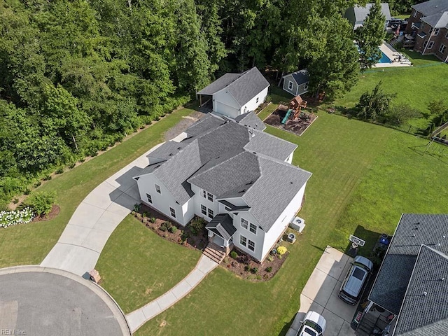 birds eye view of property