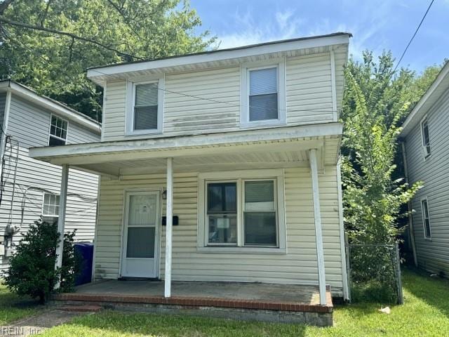 view of front facade with a porch