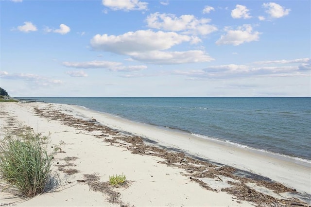 property view of water with a view of the beach