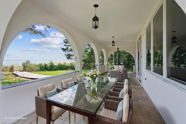 188 Tranquility Rd, Reedville, VA 22539 - view of patio / terrace featuring outdoor dining area and outdoor lounge area