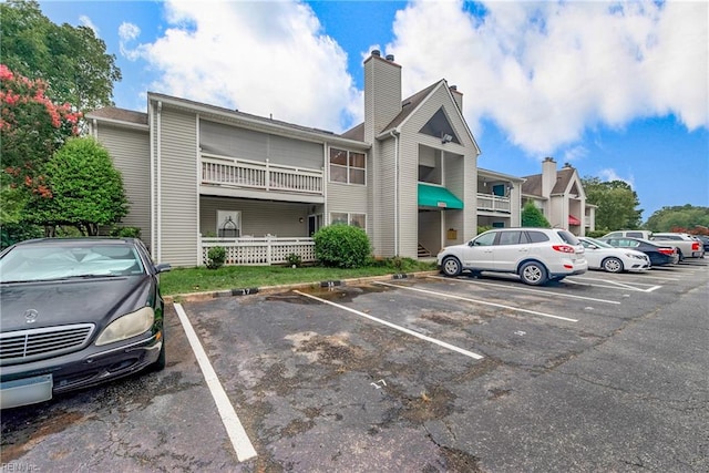 view of parking / parking lot