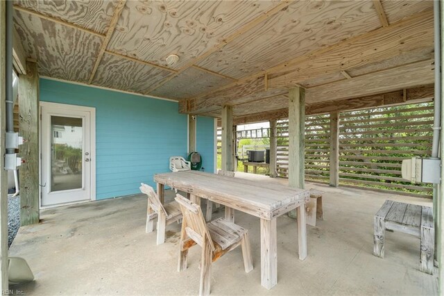 view of sunroom