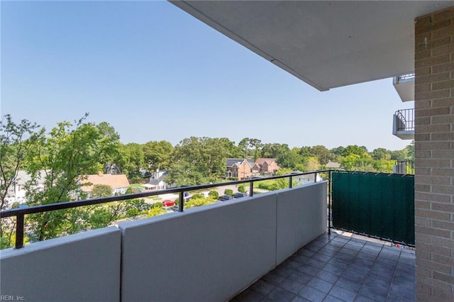 view of balcony