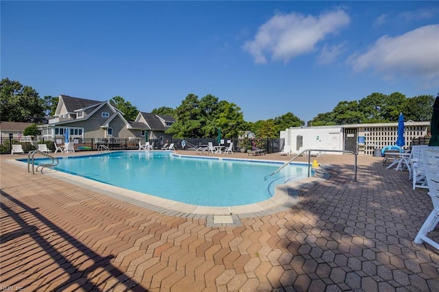 view of pool with a patio