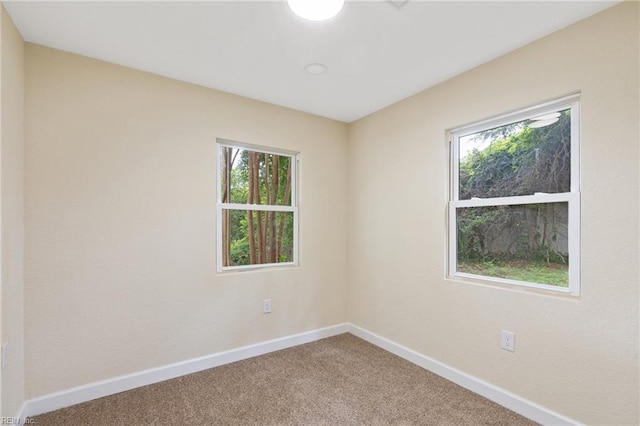 empty room with carpet flooring