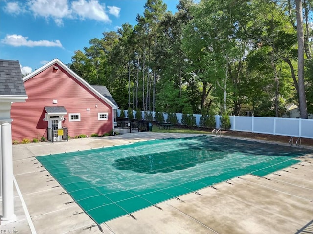 view of pool with a patio