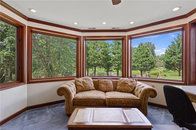 view of sunroom