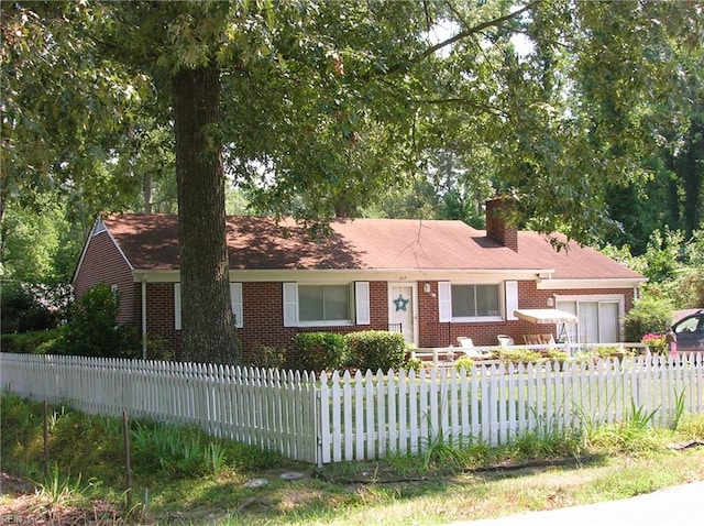 view of ranch-style home