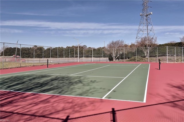 view of sport court