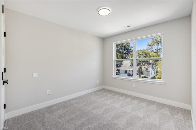 view of carpeted empty room