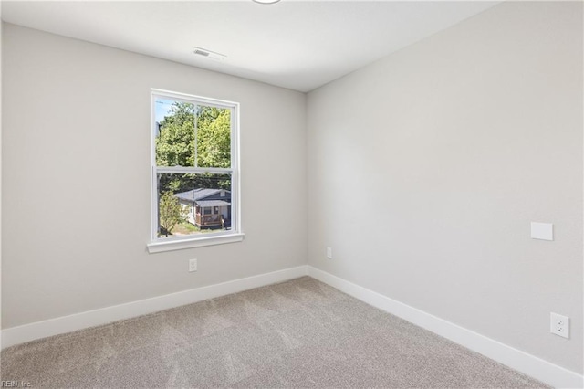 view of carpeted empty room