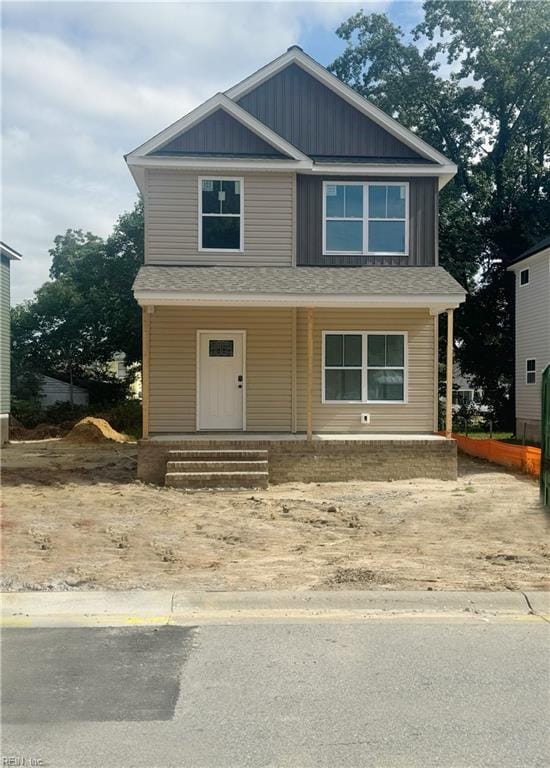 view of front of house with a porch