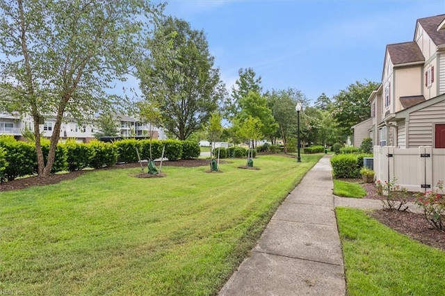 surrounding community featuring a lawn