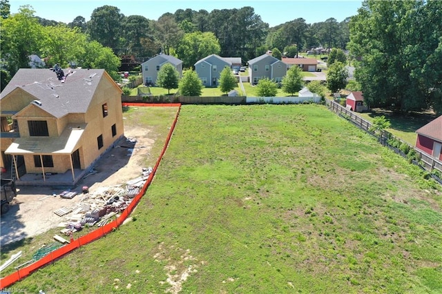 bird's eye view with a residential view