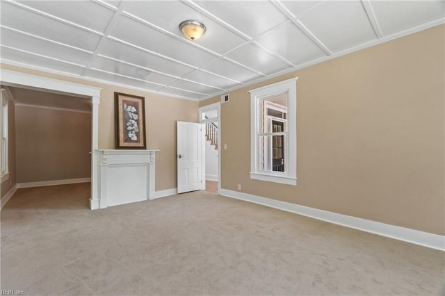 view of carpeted empty room