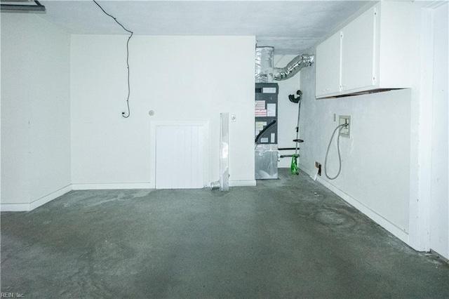 view of basement