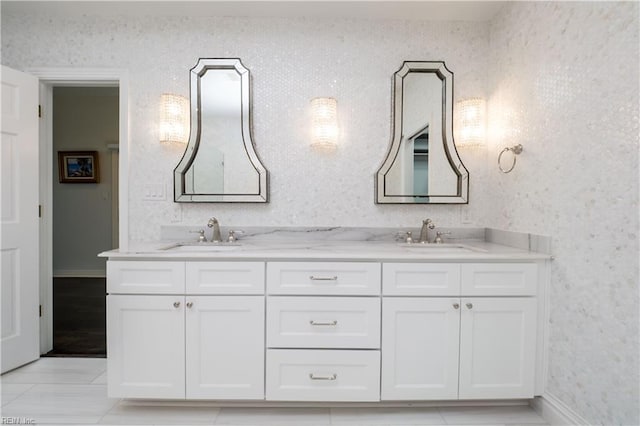 bathroom with vanity